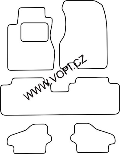 Autokoberce Honda Stream 2001 - 2007 Perfectfit (1733)